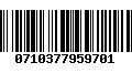 Código de Barras 0710377959701