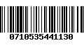 Código de Barras 0710535441130