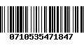 Código de Barras 0710535471847