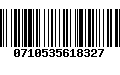 Código de Barras 0710535618327