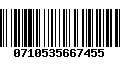 Código de Barras 0710535667455