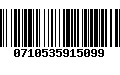 Código de Barras 0710535915099