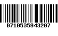 Código de Barras 0710535943207