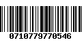 Código de Barras 0710779770546