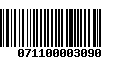 Código de Barras 071100003090