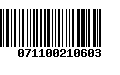 Código de Barras 071100210603