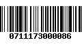 Código de Barras 0711173000086