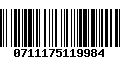 Código de Barras 0711175119984