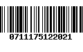 Código de Barras 0711175122021