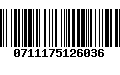 Código de Barras 0711175126036