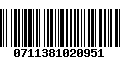 Código de Barras 0711381020951