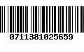 Código de Barras 0711381025659