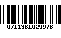 Código de Barras 0711381029978