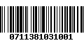 Código de Barras 0711381031001