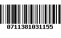 Código de Barras 0711381031155