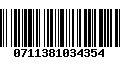 Código de Barras 0711381034354