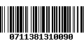 Código de Barras 0711381310090