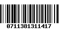 Código de Barras 0711381311417