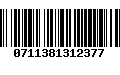 Código de Barras 0711381312377