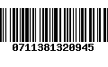 Código de Barras 0711381320945