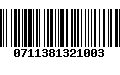 Código de Barras 0711381321003