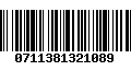 Código de Barras 0711381321089