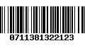 Código de Barras 0711381322123