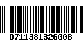 Código de Barras 0711381326008