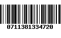 Código de Barras 0711381334720