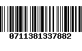 Código de Barras 0711381337882