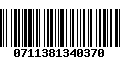 Código de Barras 0711381340370