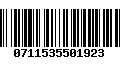 Código de Barras 0711535501923