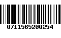 Código de Barras 0711565200254