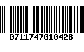 Código de Barras 0711747010428