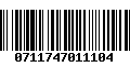 Código de Barras 0711747011104