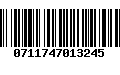 Código de Barras 0711747013245