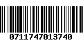 Código de Barras 0711747013740