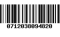 Código de Barras 0712038094820