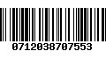 Código de Barras 0712038707553