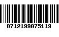 Código de Barras 0712199075119