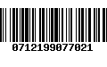 Código de Barras 0712199077021