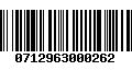 Código de Barras 0712963000262