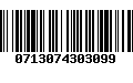 Código de Barras 0713074303099