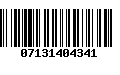 Código de Barras 07131404341
