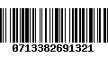 Código de Barras 0713382691321