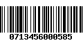 Código de Barras 0713456000585