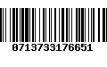 Código de Barras 0713733176651
