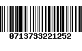 Código de Barras 0713733221252