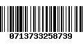 Código de Barras 0713733258739