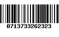 Código de Barras 0713733262323